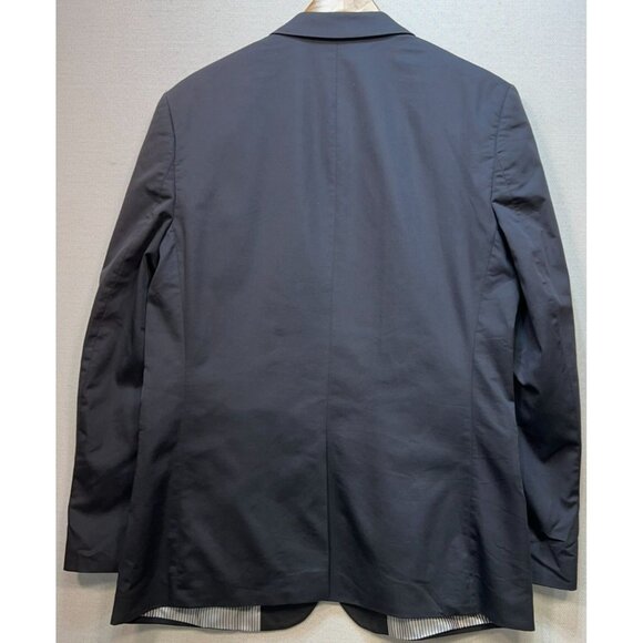 Express Men's Fitted Preppy Photographer Sport Blazer Coat Size 40R Navy - Picture 2 of 13